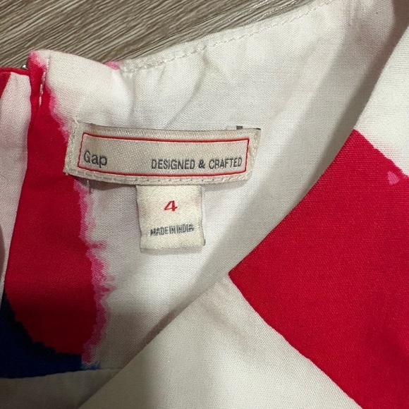 GAP Red and Blue Brushstroke Mini Dress - Picture 2 of 6
